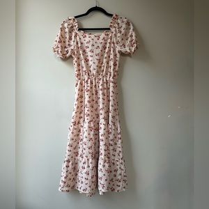 Floral mini dress, size medium